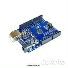 Отладочная плата Arduino UNO R3 mega328P-AU tqfp-3