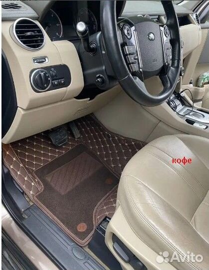 3D Коврики LR Range Rover Vogue 2013 коричневый