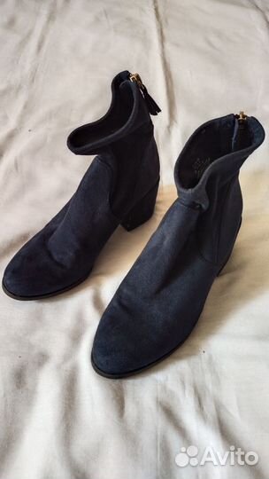 Полусапожки женские H&M, 36 размер, бу, велюр