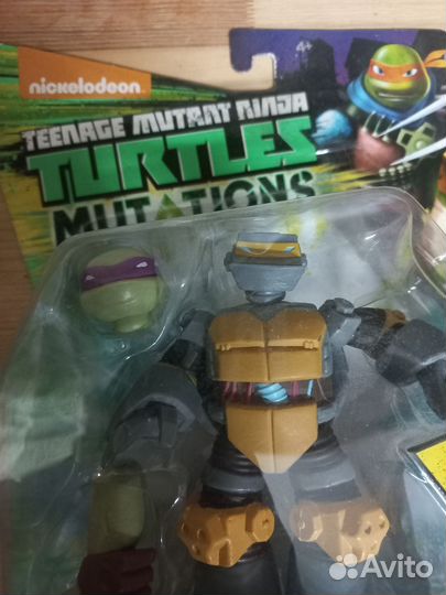 Фигурка черепашки ниндзя Металоголовый
