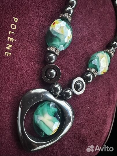 Бусы из гематита