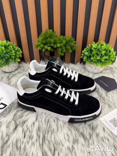 Кеды замшевые Dolce&Gabbana