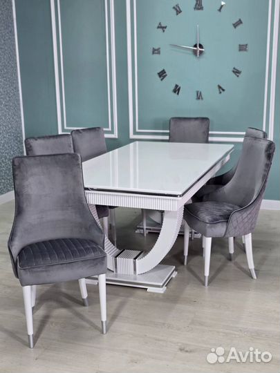 Обеденная группа стол стулья новый
