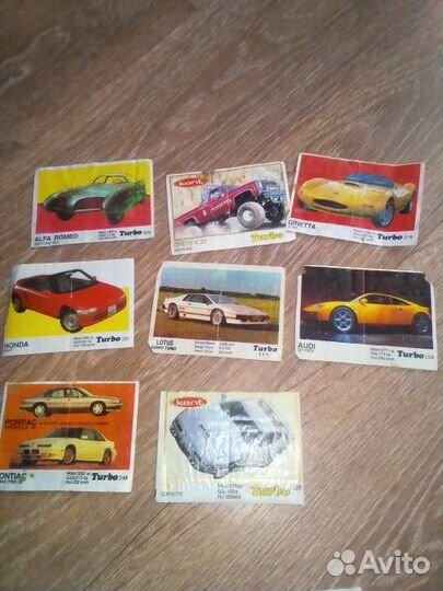 Вкладыши от жвачек