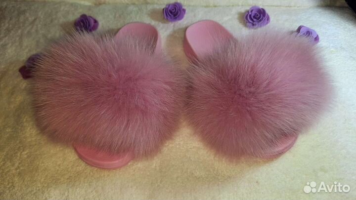 Шлепанцы песец малышке