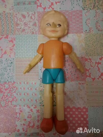 Кукла Буратино СССР пластмассовая