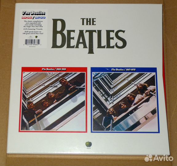 THE beatles: RED blue 1962-1970 (2023 6 LP colour)