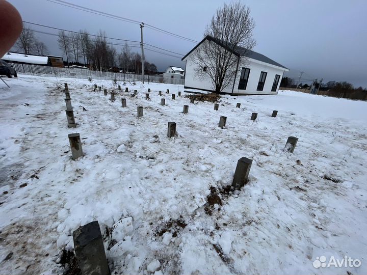 Фундамент на жб сваях
