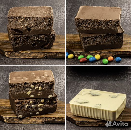 Шоколадная паста и шоколад в слитке 1кг