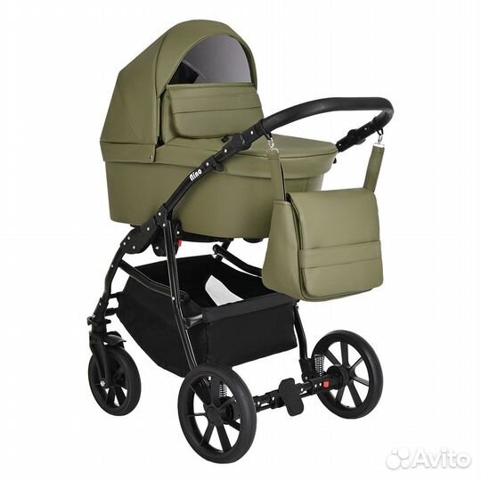 Коляска Pituso Nino (1 в 1) - экокожа Black