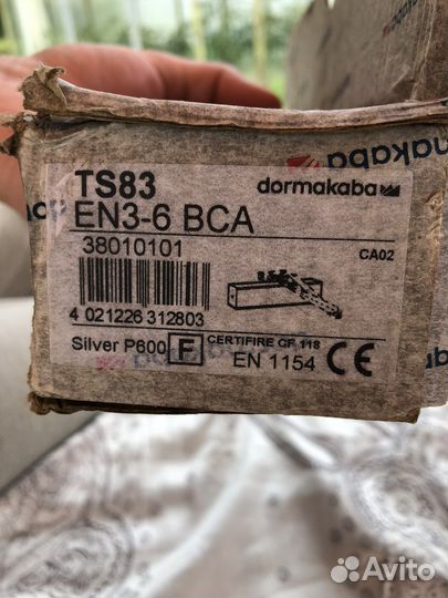 Дверной доводчик Dorma TS 83 EN 3-6 BCA (серебро)