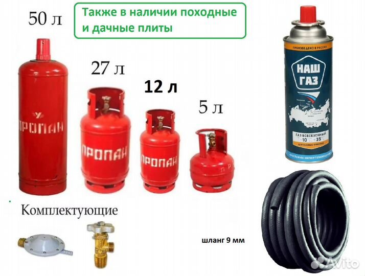 Баллон газовый- балончик +комплектующие -новые