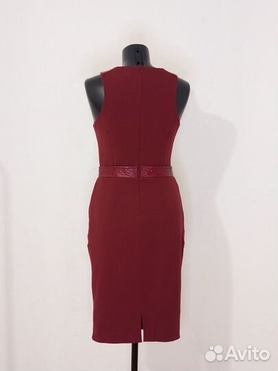 Новое бордовое платье футляр Армани Италия