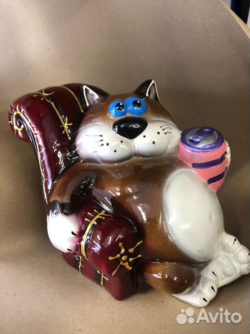 Кот капилка керамическая