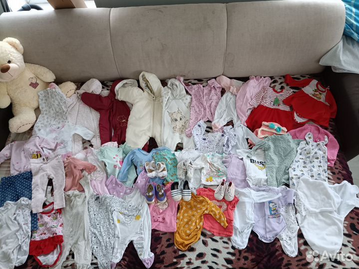 Детские вещи на новорожденную 56, 62, 68, 74 разм