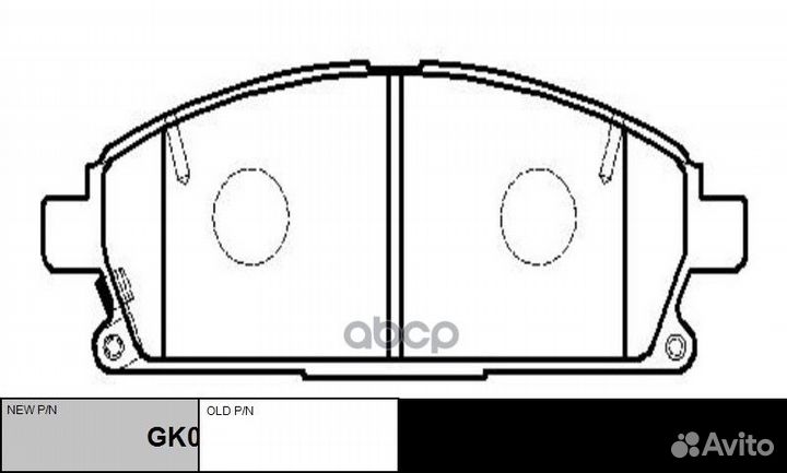 Колодки nissan Pathfinder (R50),X-Trail (T30) /I