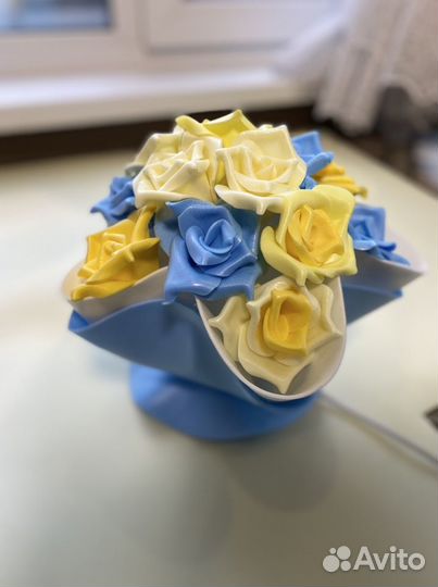 Светильник букет из изолона, ручная работа, легко