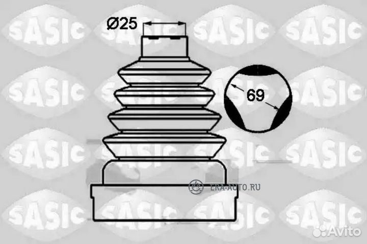 Sasic 1904023 SAS1904023 к-кт пыльника ШРУСа внутр