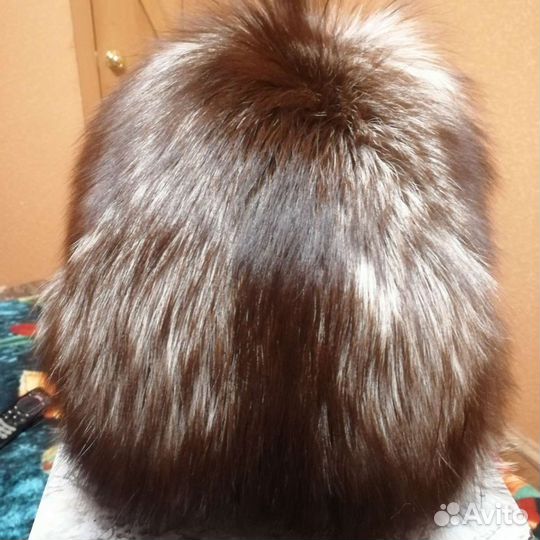 Шапка женская из чернобурки