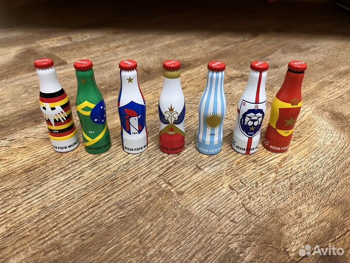 Набор мини бутылок Coca-Cola 7 шт