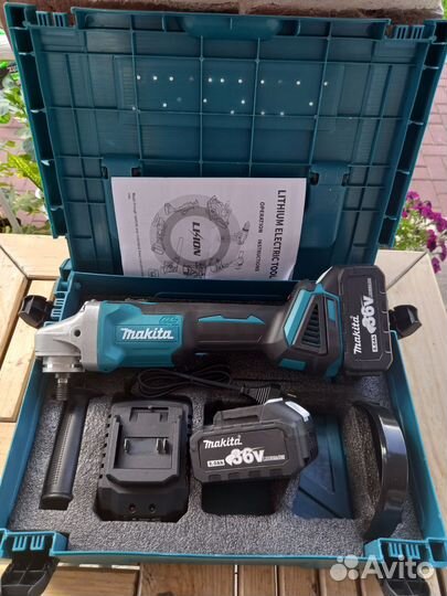 Аккумуляторная болгарка makita 125.Новая