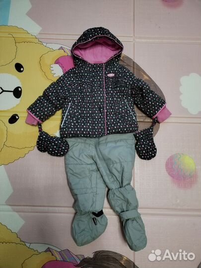 Демисезонный костюм 80 - 86на девочку