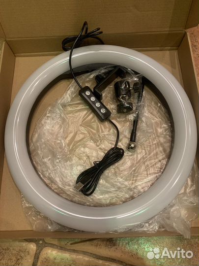 Кольцевая лампа 26 см+штатив