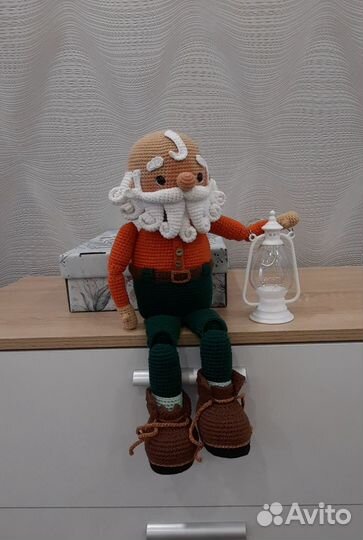 Дед Мороз вязанный крючком