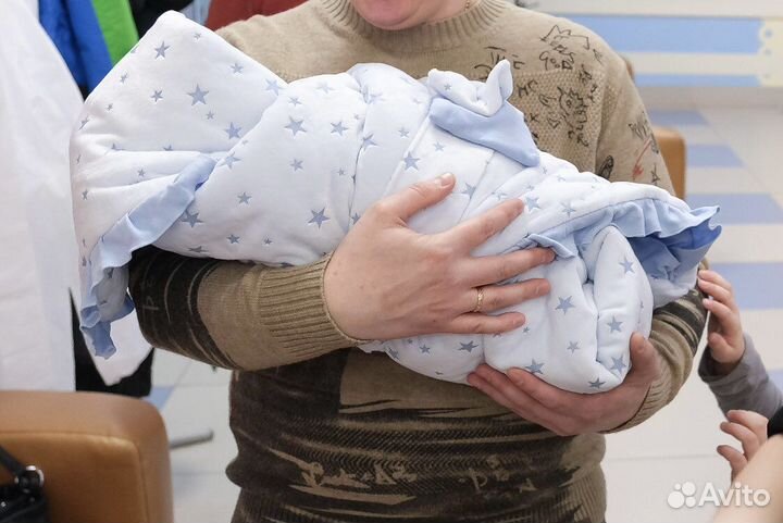 Комплект на выписку для мальчика зима осень