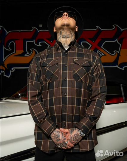 Рубашка Dixxon Drifter 10 Year Flannel США фланель