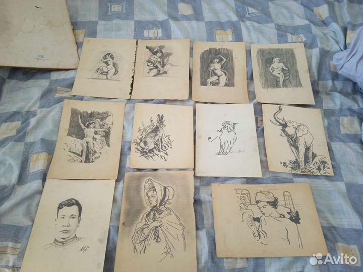 Академические рисунки 1968-69 г