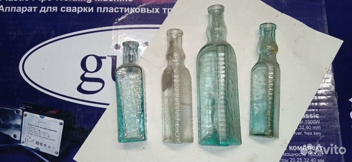 Старые бутылочки уксусницы набор