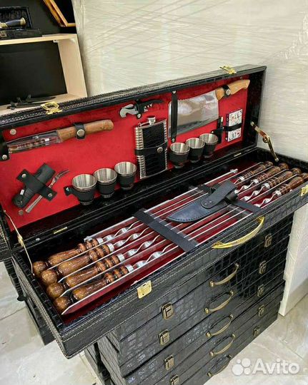 Шашлычный набор подарочный набор шампуров