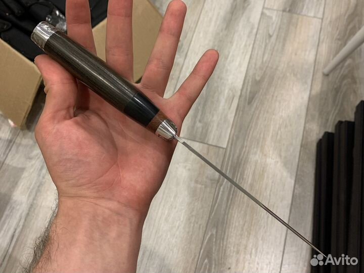 Разделочный нож Лось с гравировкой