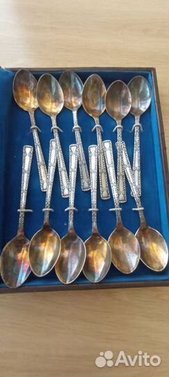 Набор столовых приборов мельхиор