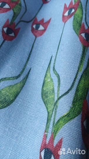 Лен авторский ткань