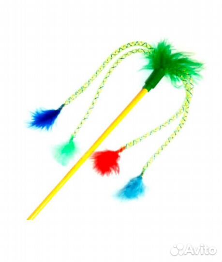 Игрушка Котенок дразнилка - удочка 