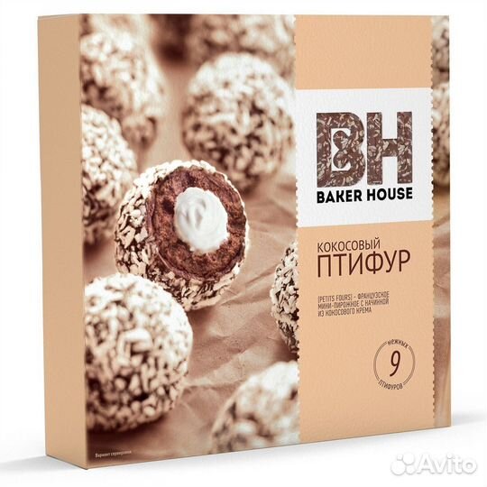 Пирожное Птифур Кокосовый 225 г