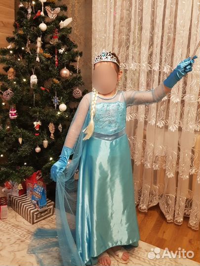 Платье Эльзы(Холодное сердце) 104-110