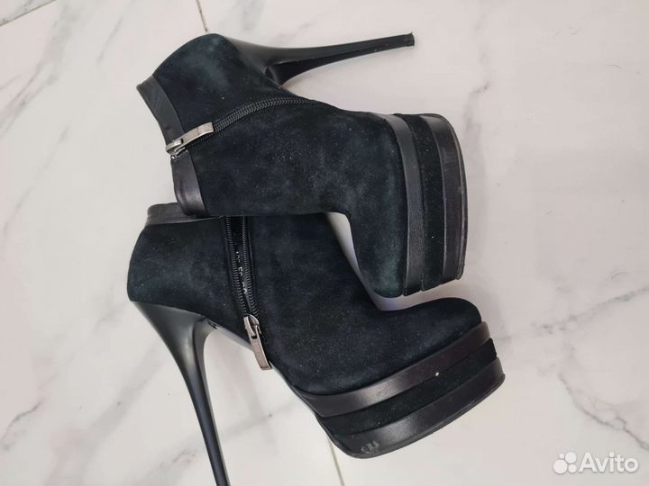 Ботильоны 38 замшевые демисезонные