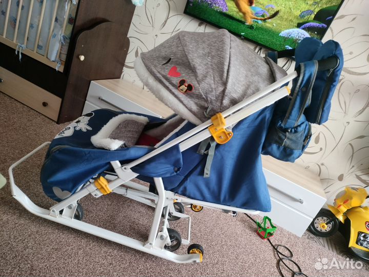 Санки коляска ника