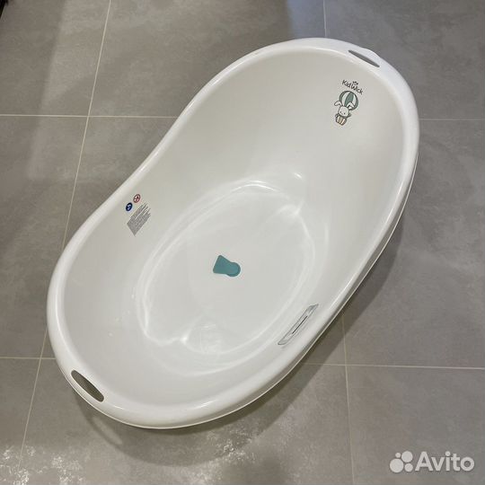 Ванночка детская для купания с термометром KidWick