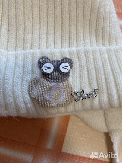 Шапка для девочки осенняя