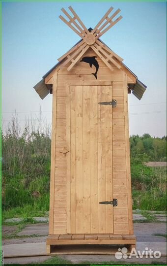 Дачный туалет с лебедем ABU