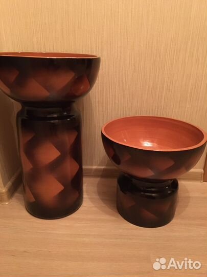 Кашпо-ваза напольное, керамика