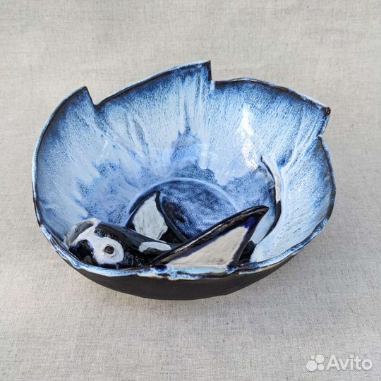 Блюдо керамическое, ручная работа