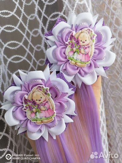 Бантики с прядями