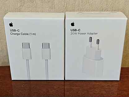 Адаптер Apple 20W + кабель USB-C 1 метр (новые)