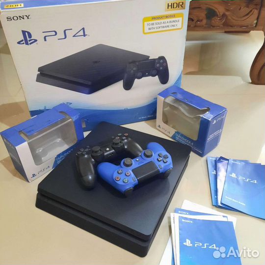 Ps4 Slim на гарантии+пятьсот gb память