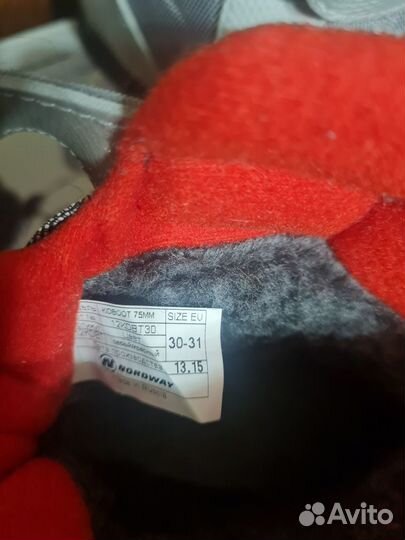 Продажа - детские лыжные ботинки Nordway на липучк